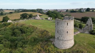 Stunning drone views of Hadleigh Castle in Essex [upl. by Enilram]