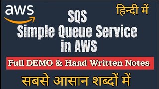 What is SQSSimple Queue Service in AWS FULL DEMO in Hindi  AWS course cloudtechburner [upl. by Server]