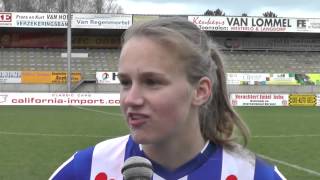 Vivianne Miedema na de wedstrijd LierseHeerenveen op 15 03 2014 [upl. by Anattar]