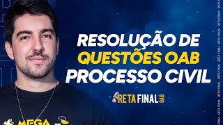 RETA FINAL OAB 40 Processo Civil  Resolução de Questões  Com prof Thiago Antunes [upl. by Zemaj]