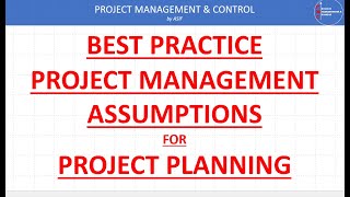 Project Management Assumptions [upl. by Philip497]