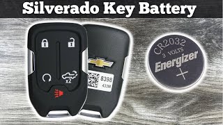 2019  2022 Chevy Silverado Key Fob Battery Replacement  How To Remove Replace or Change Remote [upl. by Gaudette]