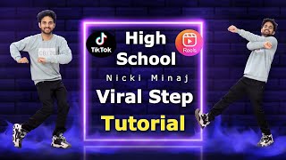 High School Tiktok  Reels Trend Dance Step Tutorial  Ajay Poptron Tutorial [upl. by Ahselrac]