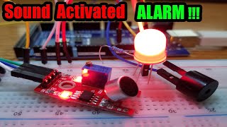 How To Make A Sound Activated Alarm Using Arduino and An Active Buzzer a DIY electronic set up [upl. by Islehc435]