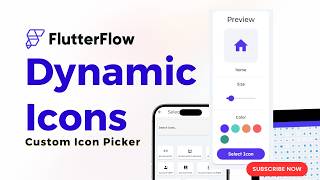 Dynamic Icons in FlutterFlow  A Simple Guide to Icon Picker [upl. by Htrahddis276]