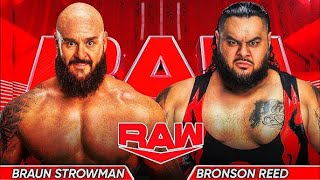 FULL MATCH  BRAWN STROWMAN VS BRONSON REED [upl. by Ricketts]