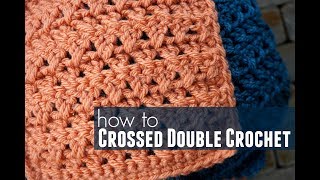 How to Crossed Double Crochet [upl. by Eirojam]