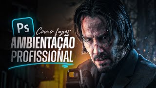 Como fazer AMBIENTAÇÃO PROFISSIONAL de imagens no Photoshop  AULA COMPLETA [upl. by Antin]