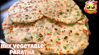 Mix vegetable paratha🤤 [upl. by Cyrilla]