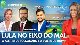 O grave alerta de Bolsonaro  A vitória de Trump Lula arrasta Brasil para o eixo do mal [upl. by Adlaremse299]