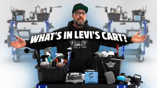 Whats In My Detailing Cart Levis Car Wash Tools And Accessories [upl. by Dee]