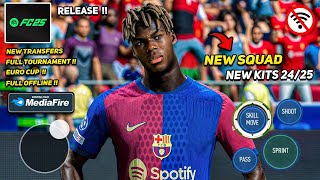 FIFA 16 MOD EA FC 25 Android OFFLINE  New Transfers amp Kits 2425 Real Face Camera PS5 Graphics HD [upl. by Linis596]