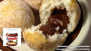 Arancini o Arancine Dolci alla Nutella con e senza bimby tm5  Ricetta siciliana Dolce [upl. by Yarazed536]