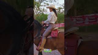 Real Colombian Cowgirl colombia latina cowgirl horseriding horse [upl. by Ahsinal]