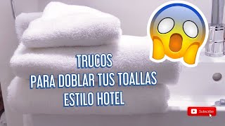 💡COMO DOBLAR TOALLAS ORGANIZACIÓNCOMO HACER TU CAMA comodoblartoallas [upl. by Daraj]