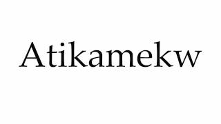 How to Pronounce Atikamekw [upl. by Llejk30]