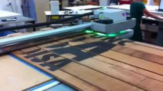 UV Inkjet Printing onto Wood at ColourChiefs [upl. by Snowman671]