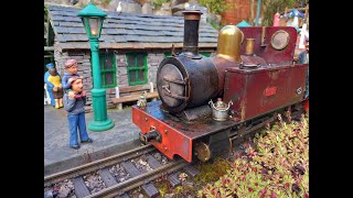 Easter Saturday running trains on an sm32 16mm scale live steam garden railway [upl. by Brier780]