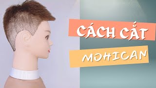 Cách cắt Mohican  Mohican haircut 💇 Full tranvanphu hairstyle mohican [upl. by Holder463]