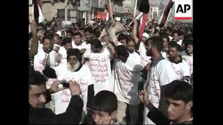 Thousands march in Sadr City to condemn Amarah bombings [upl. by Cris]