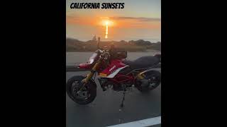 Oceanside sunset on the Ducati Hypermotard 950sp [upl. by Eilasor]