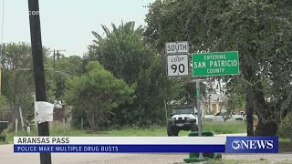 Aransas Pass Police Department conduct multiple drug raids Wednesday as part of overdose investigati [upl. by Primalia]