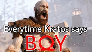 Everytime Kratos says BOY  GOD OF WAR [upl. by Leirol]