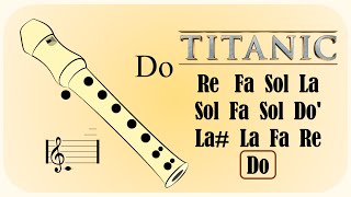 COMO TOCAR LA CANCIÓN DE TITANIC en Flauta Dulce 🚢 Tutorial con Notas [upl. by Carroll437]