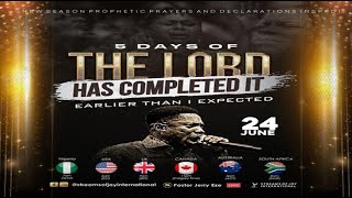 5 DAYS OF THE LORD HAS COMPLETED IT  DAY 1  NSPPD  24TH JUNE 2024 [upl. by Holmun]