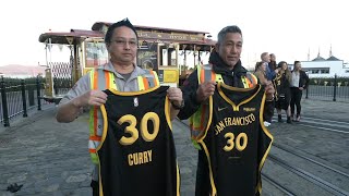 Warriors unveil new City Edition jerseys inspired by 150th anniversary of SF cable cars [upl. by Ahsiem]