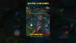 FNC vs DK highlightWorlds2024Swiss StageRound 1 GAME1 FNCVSDKhighlight worlds2024swiss shorts [upl. by Dail]