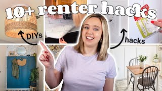 the BEST hacks  DIYs for your apartment 🌟 10 renterfriendly ideas [upl. by Faxun128]