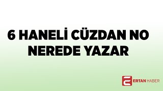 6 Haneli Cüzdan No Nerede Yazar [upl. by Yrreg]