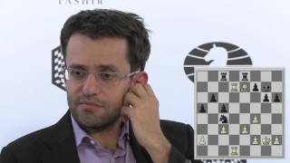 Round 6 Aronian without Nakamura analyses their game  Candidates tournament 2016 [upl. by Enneiluj]