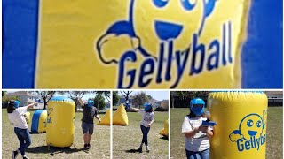 Playing GELLYBALL  Shooting Orbeez Its like paintball for kids [upl. by Ramoh]