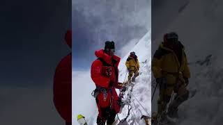 Bringing dead body from K2 mountain death zone bottleneck k2 mounteverest muradsadpara [upl. by Tonjes]