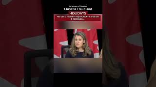 Freeland GST vibecession shortvideo video justintrudeau chrystiafreeland shorts meme [upl. by Giulia]