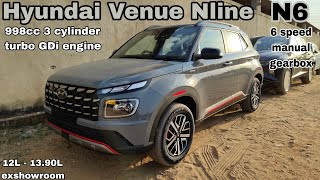 HYUNDAI VENUE NLINE n6 6speed manual 2024 model 118bhp engine REVIEW [upl. by Retniw]