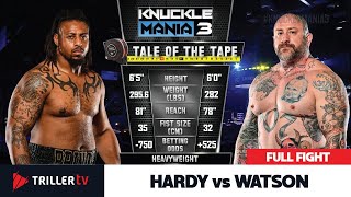 The Bigger They Are The Harder They Fall BKFC Hardy vs Watson [upl. by Akimak]