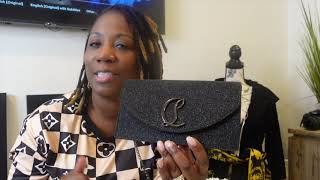 LOUBOUTIN CLUTCH Reveal and Review [upl. by Nycila232]