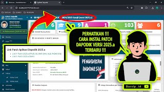 SIMAK RILIS PATCH DAPODIK 2025A  BEGINI CARA UPDATE  INSTAL DAN INFO TERBARUNYA [upl. by Oconnor666]