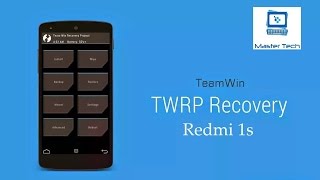 How To install Custom Recovery TWRP On Redmi 1s [upl. by Dearborn]