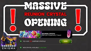 CEO LUCK  40 Massive Reunion Crystal Opening  MCOC [upl. by Tireb221]