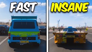 The FASTEST Drag Cars in Forza Horizon 5 [upl. by Airamak518]