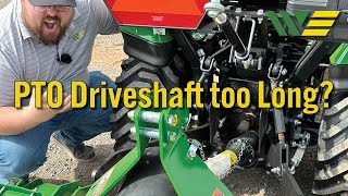 PTO Driveshaft too Long Dont Stress Heres the Fix [upl. by Berenice998]