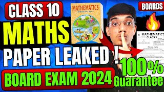 Maths Paper Leaked Board Exam Class 10 🤯  Class10 Maths important questions  Maths question exphub [upl. by Derrik]