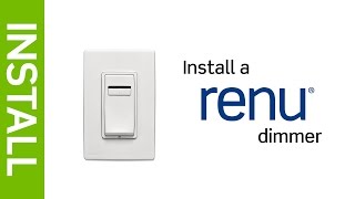 Leviton Presents How to Install a Renu® Dimmer Switch [upl. by Aronoh]