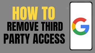 How to remove third party access from google [upl. by Iaj]