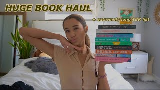 HUGE BOOK HAUL  TBR LIST excessively long [upl. by Winne]