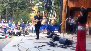 Banff Bellydance perform a tsiftelleli with Pavlo at the Canmore Folk Fest 2016 [upl. by Idak741]